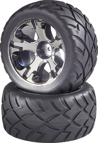 Reely 1:10 Truggy Kompletträder Street 5-Speichen Titan-Grau 2St.