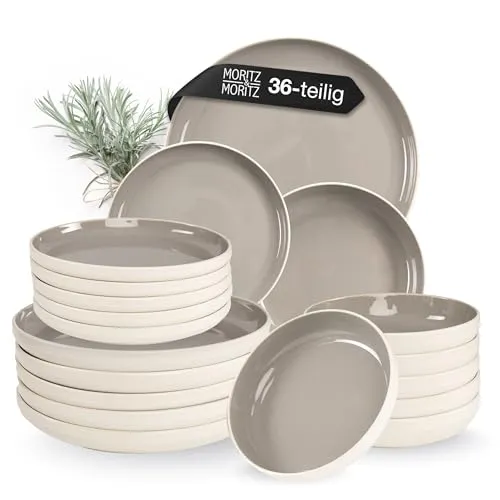 Geschirrsets Grau von Moritz & Moritz