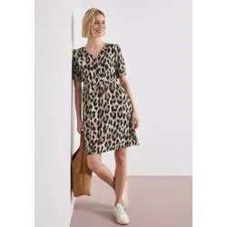 Street One Damen Knielanges Kleid mit Split NCK und Print von Street One
