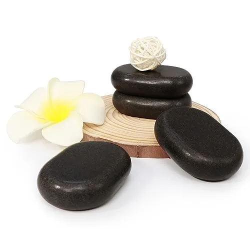 Master Massage Mittel Ovular Basalt Hot Stone Massagesteine 6.4cm x 4.6cm x 1.8cm America Brand