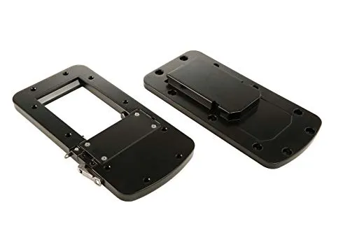MotorGuide 8M0092064 Xi Serie Aluminium-Schnellspann-Halterungs-Kit für elektrische Schleppmotoren, schwarzes Finish
