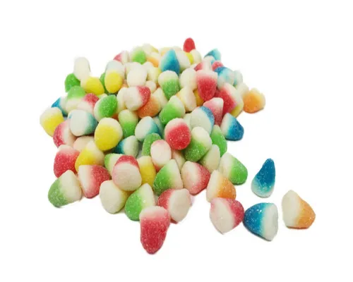Dulceplus Süßigkeit, Fruchtgummi Jelly Mini Zuckerküsse bunt fruchtig süß halal 1000g