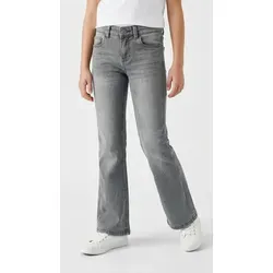 Name It Bootcut-Jeans NKFPOLLY SKINNY BOOT JEANS 1142-AU NOOS - Jeans in Light Grey Denim, mit Stretch für optimalen Tragekomfort und einen lässigen Look, ideal für den Alltag. Größe 122, pflegeleicht und knöchellang.