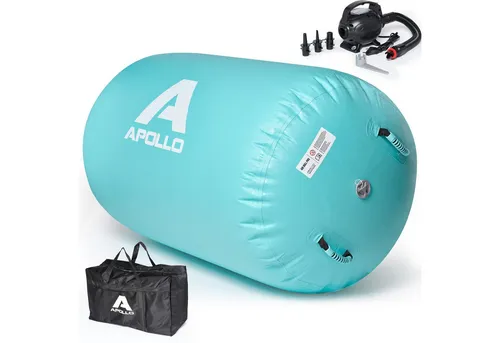 Apollo Air Roll Pro - Aufblasbare Gymnastikrolle für Erwachsene und Kinder - Turntrainingsgeräte: Die Apollo Air Roll Pro ist ideal für Gymnastik, Yoga und Pilates, schnell einsatzbereit mit elektrischer Pumpe und platzsparend verstaut. Perfekt für Indoor und Outdoor Training.