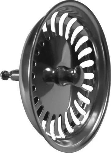 Blanco 125555 Siebkörbchen mit Zapfen für Exzenter-Bedienung Edelstahl, 8,2 cm