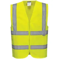 Hi-vis-weste Mit Reißverschluss Gelb L in gelb von Portwest