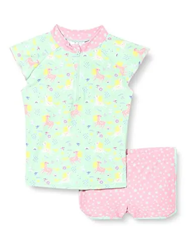 Playshoes Unisex Kinder UV-Schutz Bade-Set, Einhorn, 86/92 von PLAYSHOES