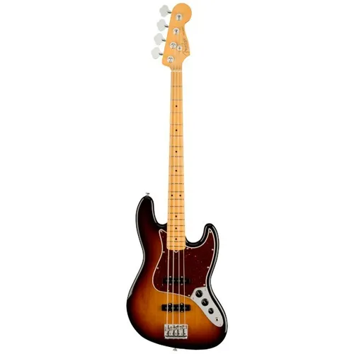 FENDER American Pro II Jazz Bass MN 3TS - 4-Saiter E-Bass - Bassgitarre mit 20 Bünden, Ahorn-Griffbrett und 3-Tone-Sunburst Finish, ideal für professionelle Musiker und vielseitige Musikstile.