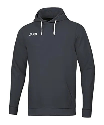 Jako Herren Kapuzensweat Base, anthrazit, XL - Hoodie aus GOTS-zertifizierter Bio-Baumwolle, weich und einlaufvorbehandelt, ideal für komfortable Freizeitoutfits.