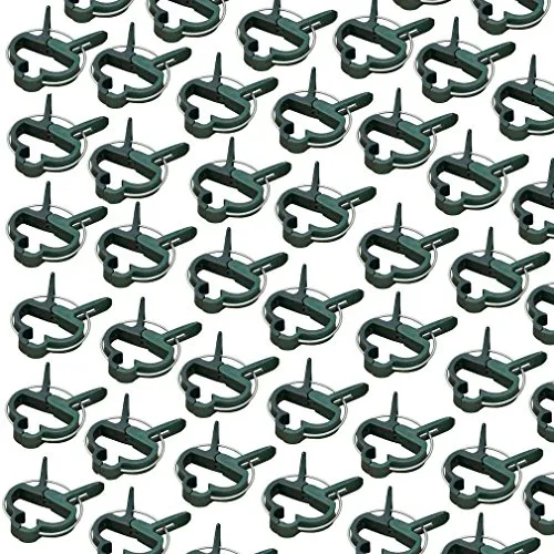 Produktbild iapyx Pflanzenclips Starke stabile Pflanzenklammern extra groß für Spaliere Rosenbogen Rankhilfe etc (100)
