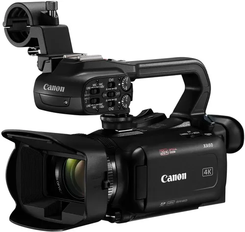 Canon XA60 - Professionelle 4K-Videokamera - Camcorder mit 20-fach optischem Zoom und 5-Achsen-Stabilisierung, ideal für hochwertige Videoaufnahmen und Livestreaming.