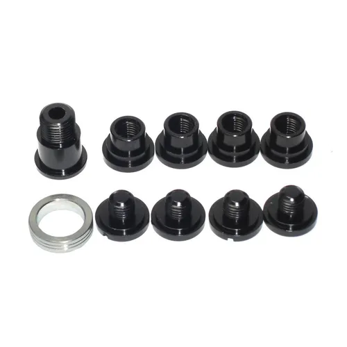Stronglight Kettenblattschrauben-Satz 5-Arm - Ketten & Kassetten - Leichter und langlebiger Schraubensatz für Campagnolo Ultra Torque Kurbeln, nur 15 g, vibrations- und korrosionssicher durch schwarze Eloxalschicht.