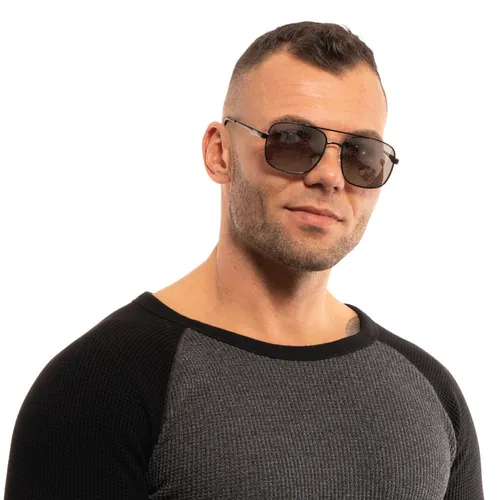 Guess Sonnenbrille GF0211 01C 58 Herren Schwarz - Modische Sonnenbrille für Herren in Schwarz mit verspiegelten Gläsern, 100% UV-Schutz und stylischem Metallrahmen – ideal für ein elegantes Auftreten!