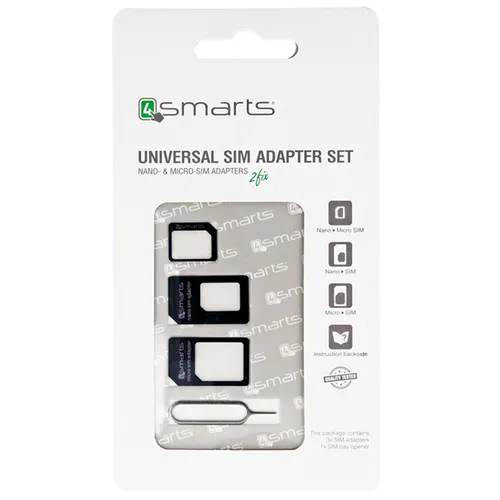 4smarts Universal SIM-Adapter Set 3 Stück Blister NEU