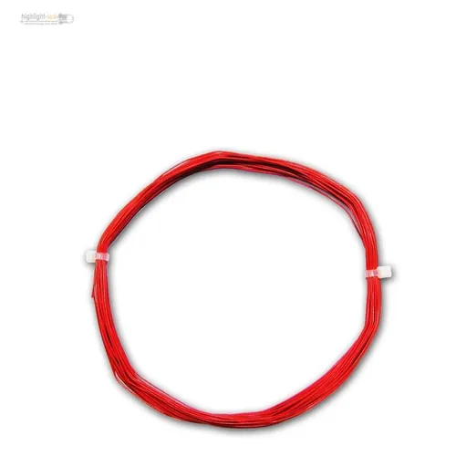 10m Litze Rot 0,5mm / 0,04mm² Dekoderlitze CU Lütze Kabel flexibel 0,30€/m