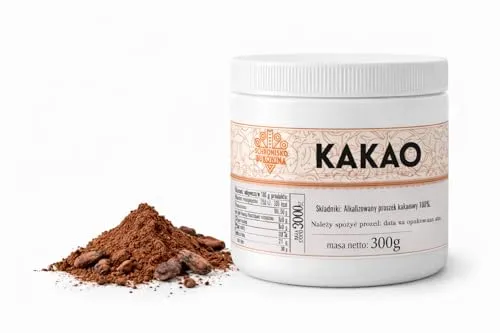 SCHRONISKO BUKOWINA Alkalisierter Kakao 300 g – mild, intensiv dunkel | Zum Backen und für Trinkkakao, vegan, ohne Zuckerzusatz, wiederverschließbar – vielseitig für Küche und Vorrat