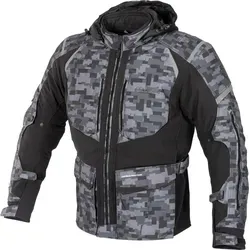 Büse Bristol Motorrad Textiljacke, mehrfarbig, Größe L für Männer - Motorradjacke mit abnehmbarer Kapuze und herausnehmbarem Thermofutter für optimalen Komfort und Belüftung bei jeder Fahrt.