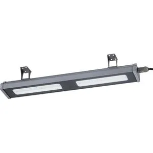 Luxula LED-Hallenstrahler LX-LHB-100-500, 100 Watt - Hallenbeleuchtung mit 12.400 Lumen und neutralweißem Licht (5.000 Kelvin). Wasserdichtes Aluminiumgehäuse (IP65) für extreme Robustheit und lange Lebensdauer von bis zu 36.000 Stunden.