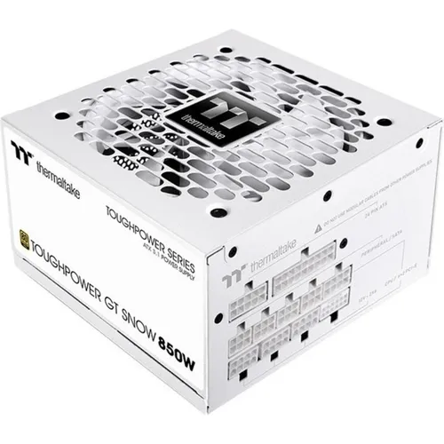 Thermaltake Toughpower GT Snow 850W - Netzteil mit 850 Watt Leistung, ideal für Gaming-PCs, bietet hohe Effizienz und ausgezeichnete Kühlung.