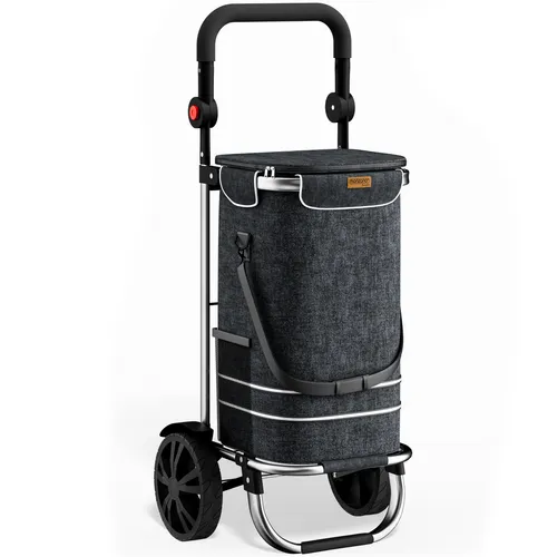 MONZANA® 3in1 Einkaufstrolley 56L – Klappbarer Handwagen für bis zu 50 kg