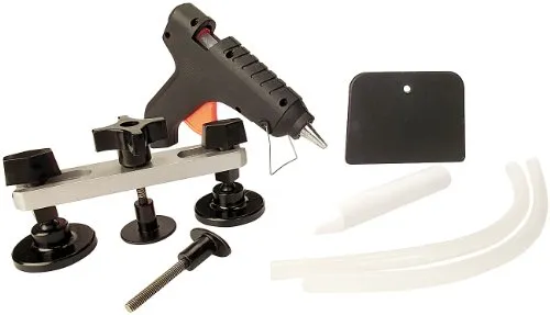 AGT Dellenreparaturset: Kfz-Reparatur-Set KRS-10.de für Dellen (Auto Dellen Reparatur Set, Hagelschaden, entfernen Heißkleber)