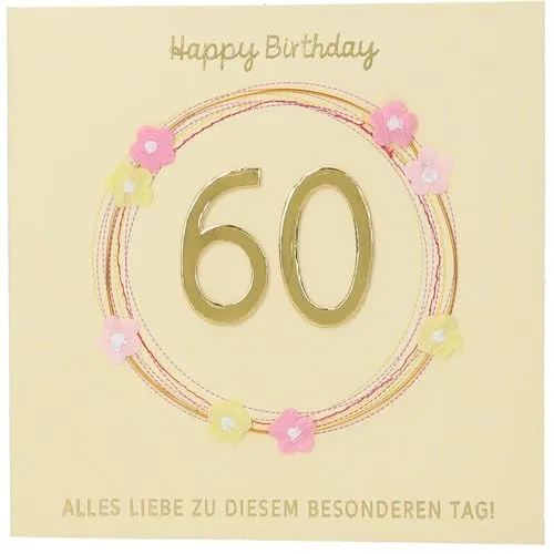 Depesche 13593.06 Klappkarte Paper Love Glückwunsch-Karte zum Geburtstag, mit passendem Spruch und bunten Designs, ohne Innentext, Klappkarte inkl. Umschlag