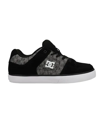 DC Shoes Pure Sneaker Schwarz EU 42,5 - Sneaker für Herren mit Low-Cut-Design, aus hochwertigem Leder und abriebfester Gummisohle – ideal für lässigen Streetstyle und hohen Komfort.