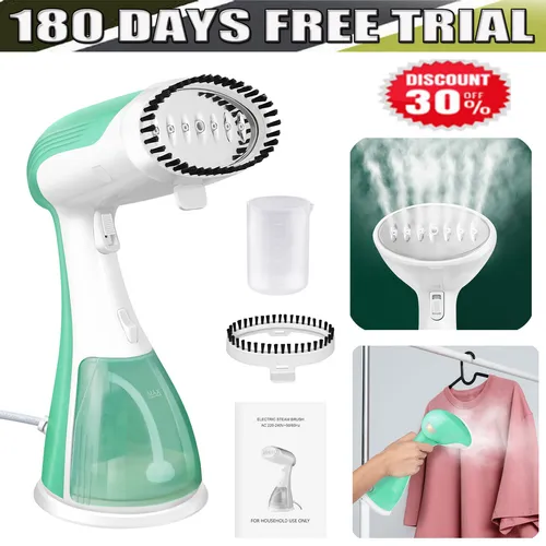 AEG HS6-1-2EG Dampfbürste - Bügeleisen mit 1200 W Leistung, schnell einsatzbereit zum Entknittern und Auffrischen von Kleidung.