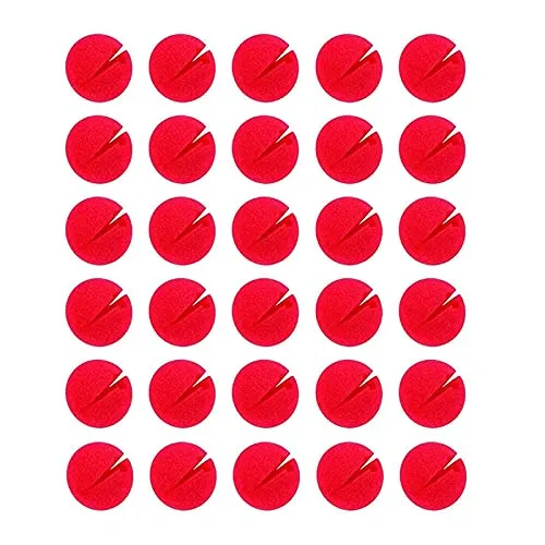 Floatdream 30 Stücke Rote Nase, Clownnase, Rote Nase, für Nose Day, Family Festival, Circus, Prom, Rudolph Reindeer Nose und Halloween(Rot)