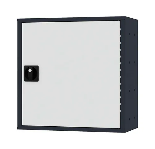 Simplaflex Werkzeugschrank CL6WHSF06, abschließbar, Metall, anthrazit/grau - Praktischer Hängeschrank mit 1 höhenverstellbarem Fachboden und 35 kg Traglast. Robuste Stahlkonstruktion, abschließbare Flügeltür und elegante Pulverbeschichtung. Maße: 60 x 60 x 20 cm.