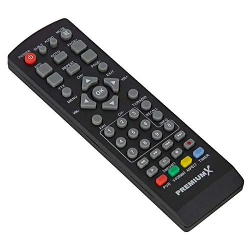 PremiumX FTA 530C Fernbedienung Infrarot Originalfernbedienung Ersatzfernbedienung für FTA530C Kabel Receiver