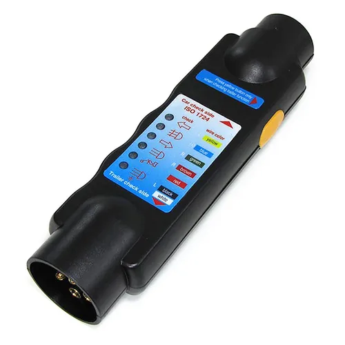 Testgerät für Anhängerbeleuchtung Beleuchtungstester – 7-polig ISO 1724