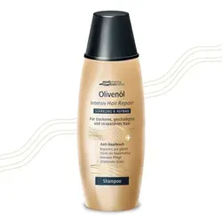 Olivenöl Intensiv Hair Repair Shampoo - Pflegendes Shampoo für trockenes, geschädigtes Haar mit nativem Olivenöl und Biotin, stärkt die Haarstruktur und verleiht Geschmeidigkeit.