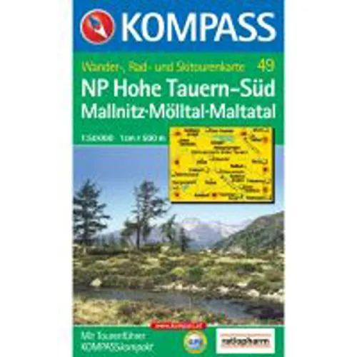 Nationalpark Hohe Tauern Süd, Mallnitz, Maltatal, Mölltal. Wandern / Rad / Skitouren. GPS-genau. 1:50.000