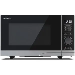Sharp YC-PS204AE-S Mikrowelle Silber 700 W - Mikrowelle mit 700 W, vielseitig und stilvolles Design, perfekt für jede Küche und jeden Kochstil.