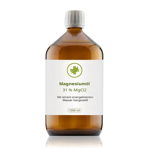 Magnesiumöl in Glasflasche 1000 ml | Höchste Qualität | naturbelassen