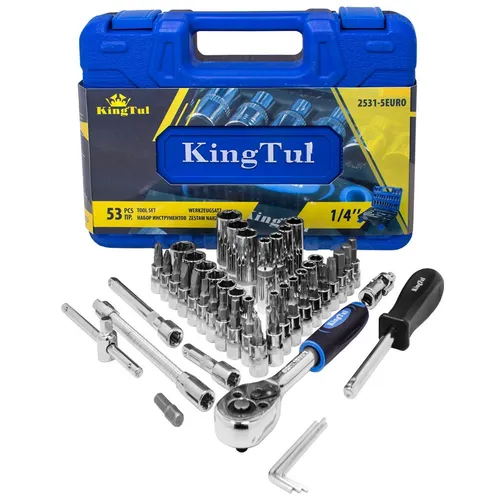 Werkzeugsatz 1/4 Bits Stecknüsse 53-teilig Koffer