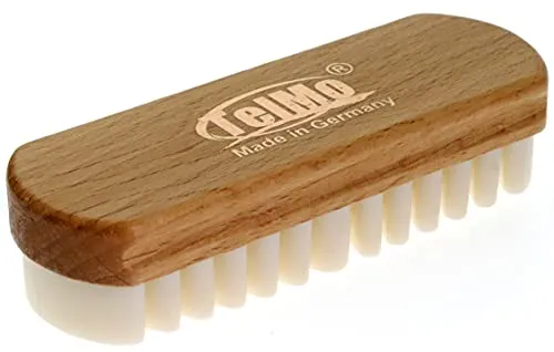 TelMo Nubukbürste mit Kreppauflage Wildlederbürste 125x42mm