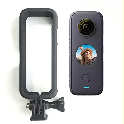 MotuTech Rahmenschutz, Halterung, Adapter für Insta360 One X2 Kamera, Loch 1/4 Zoll, Universalschraube, Anschluss für Stativ, Selfie-Stick