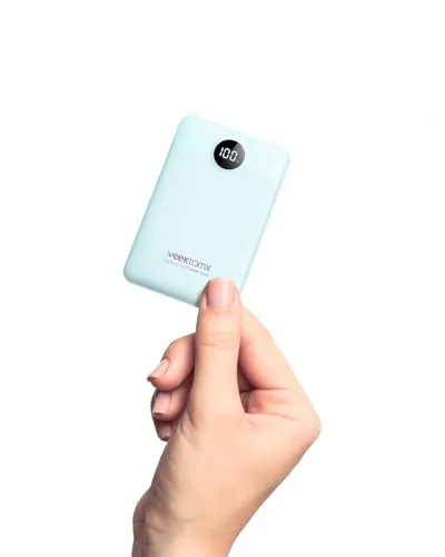 VEEKTOMX Powerbank 10000mAh Power Bank Klein Aber Stark 22.5W Mini Power Bank PD3.0 QC3.0 USB C Externer Akku Tragbare Handyakkus Kompatibel mit iPhone/Samsung/Huawei/Xiaomi/OnePlus usw. (Blau)