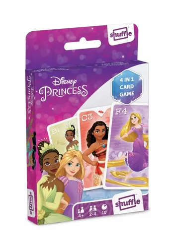 Game Shuffle Fun 4w1 Disney Princess Cartamundi 5411068841071