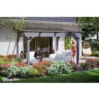 Produktbild Skan Holz Terrassenüberdachung Sanremo 434 x 300 cm