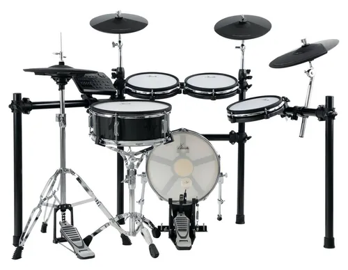XDrum DD-650 Mesh E-Drum Kit - Elektronisches Schlagzeug mit 720 Sounds, inklusive Rack und echter HiHat für realistische Spielerfahrung