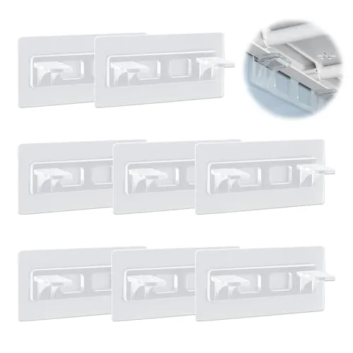 xnnmzhao Selbstklebende Regalhalterung, 8 Stück Regalbodenträger 30 kg Tragfähigkeit, Halter klebend Ohne Bohren für Kleiderschrank Glashalter Regalbretter Vorratsregal