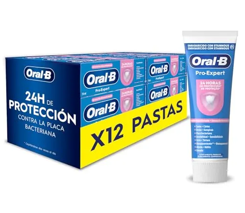Oral-B Pro-Expert Sensitivität und Aufhellung Zahnpasta, 12 x 75 ml