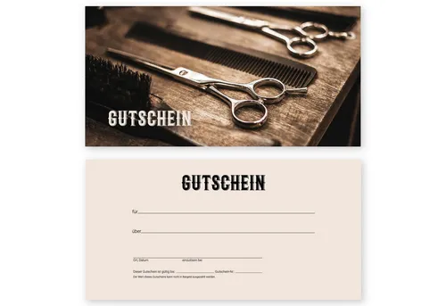 cosmeticPlus Geschenkkarte 50 Gutscheinkarten für Frisöre, Barber und Styling - Grußkarten für Friseursalons: Stärken Sie die Kundenbindung und gewinnen Sie Neukunden mit flexiblen Gutscheinen für Dienstleistungen und Geschenke.