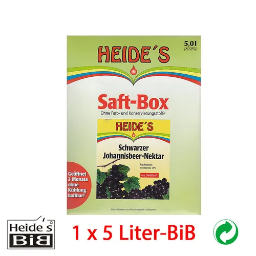 Schwarzer Johannisbeer-Nektar, 5 Liter-BiB - 1er-Pack