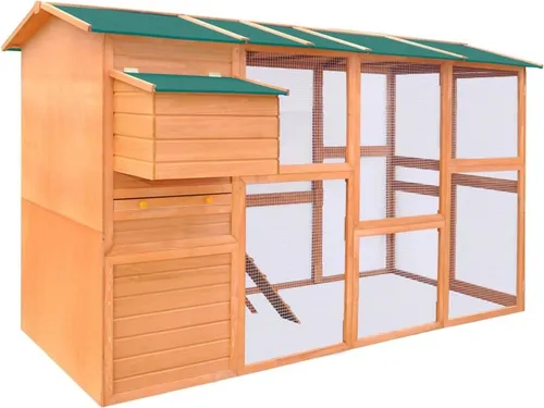 The Living Store Hühnerstall Holz 295x163x170 cm