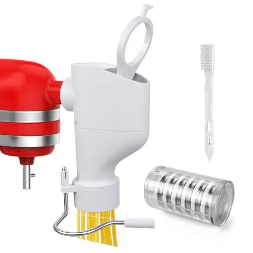 MMOBIEL Pasta Press Aufsatz für KitchenAid – 7-in-1 Nudel Maker