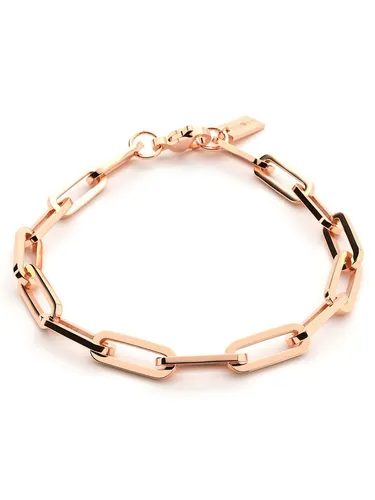 THIORA Armband Island Links Damen – Verstellbare vergoldete Gliederkette - Elegantes Damenarmband aus rostfreiem Edelstahl, wasserfest und hautfreundlich. Mit 18kt Vergoldung für langanhaltenden Glanz – das perfekte Geschenk für Stilbewusste!